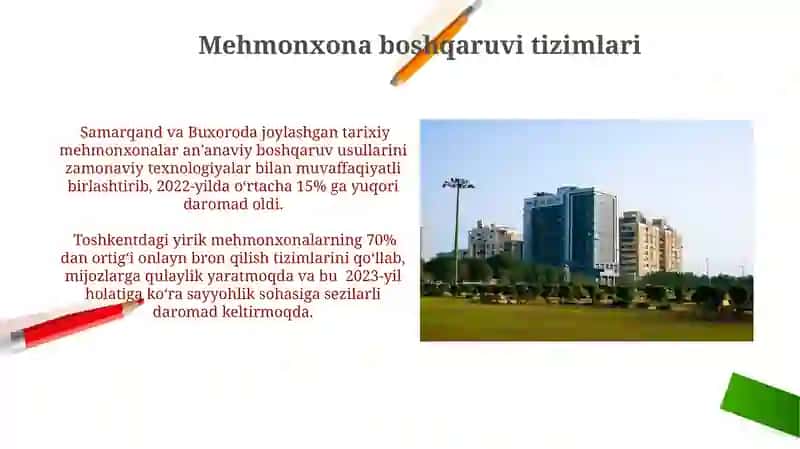 Mehmonxona industriyasining rivojlanishi 4