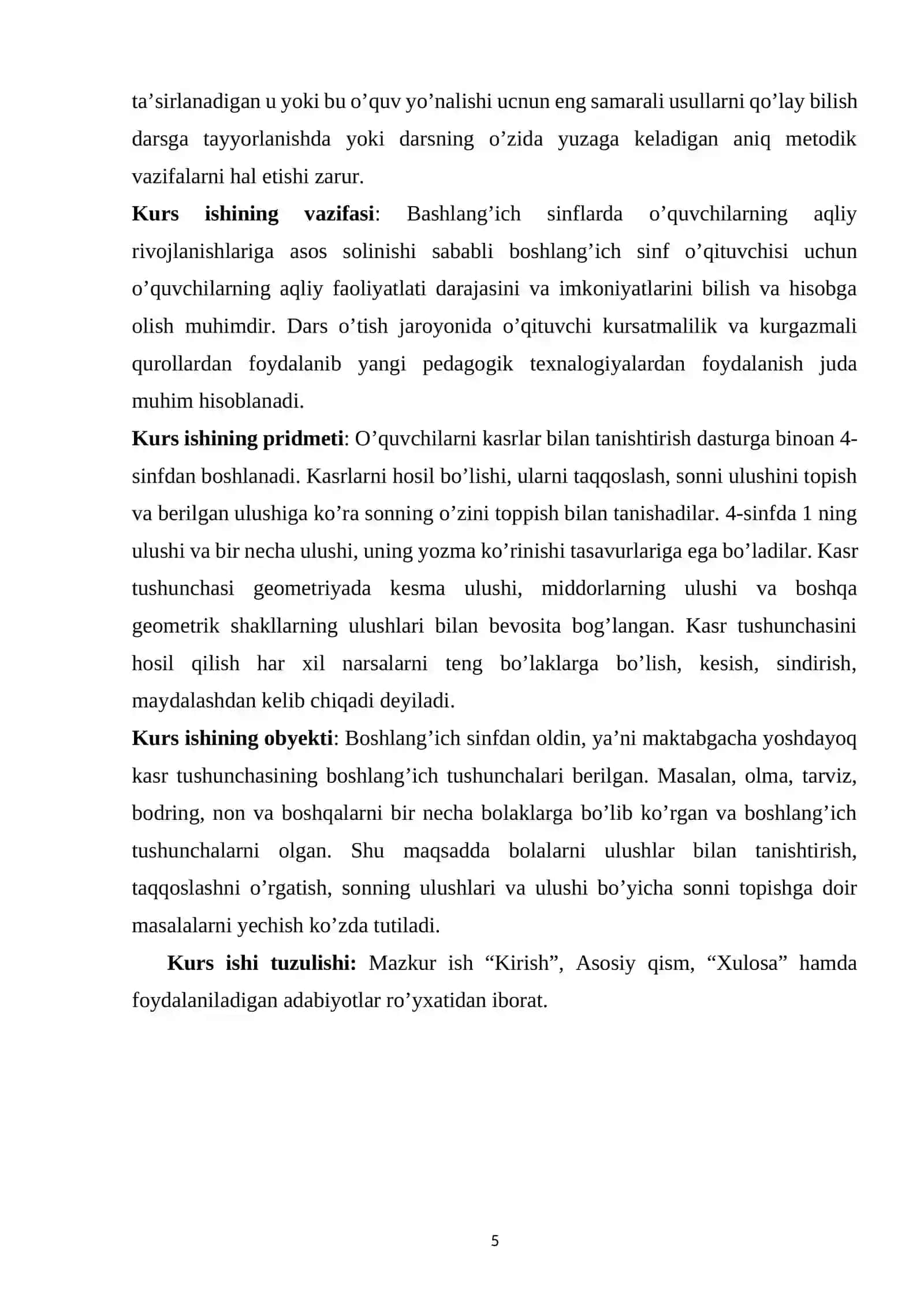 Kasr tushunchasi bilan tanishtirish 4