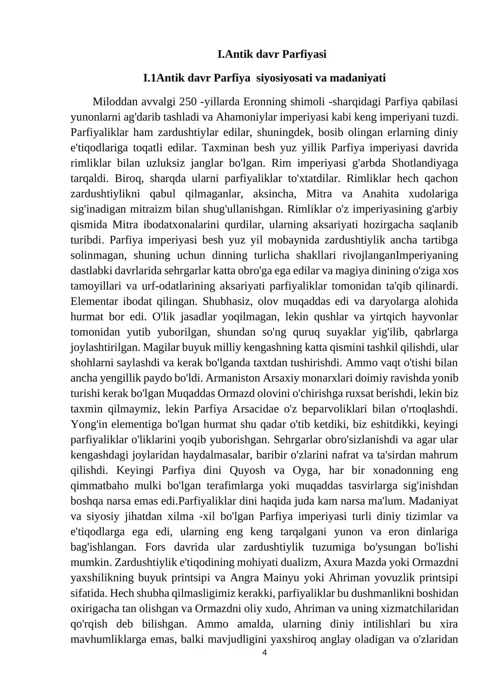 Antik davr Parfiya – Xorazm siyosiy aloqalari 4