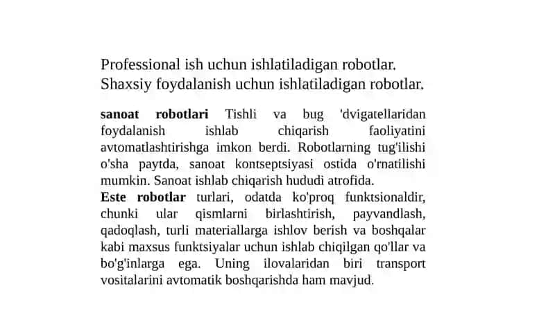 Robotlar boshqarish tizimi 4