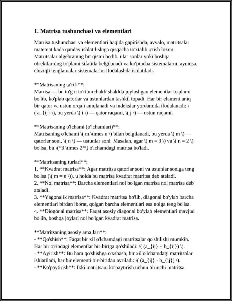MATRITSA TUSHUNCHASI 4