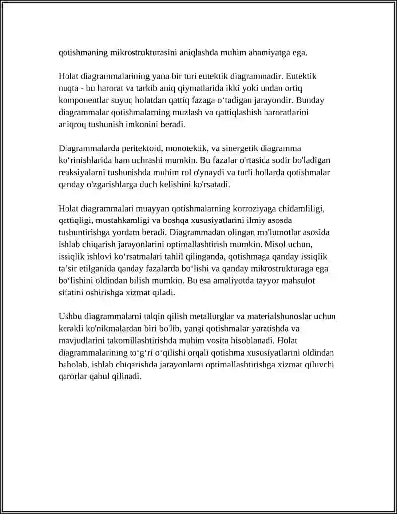 QOTISHMALARNING HOLAT DIAGRAMMALARI 4