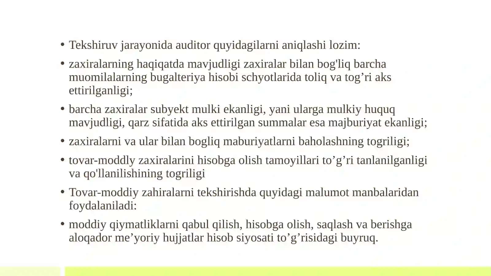 Tovar-moddiy zahiralari auditi 4
