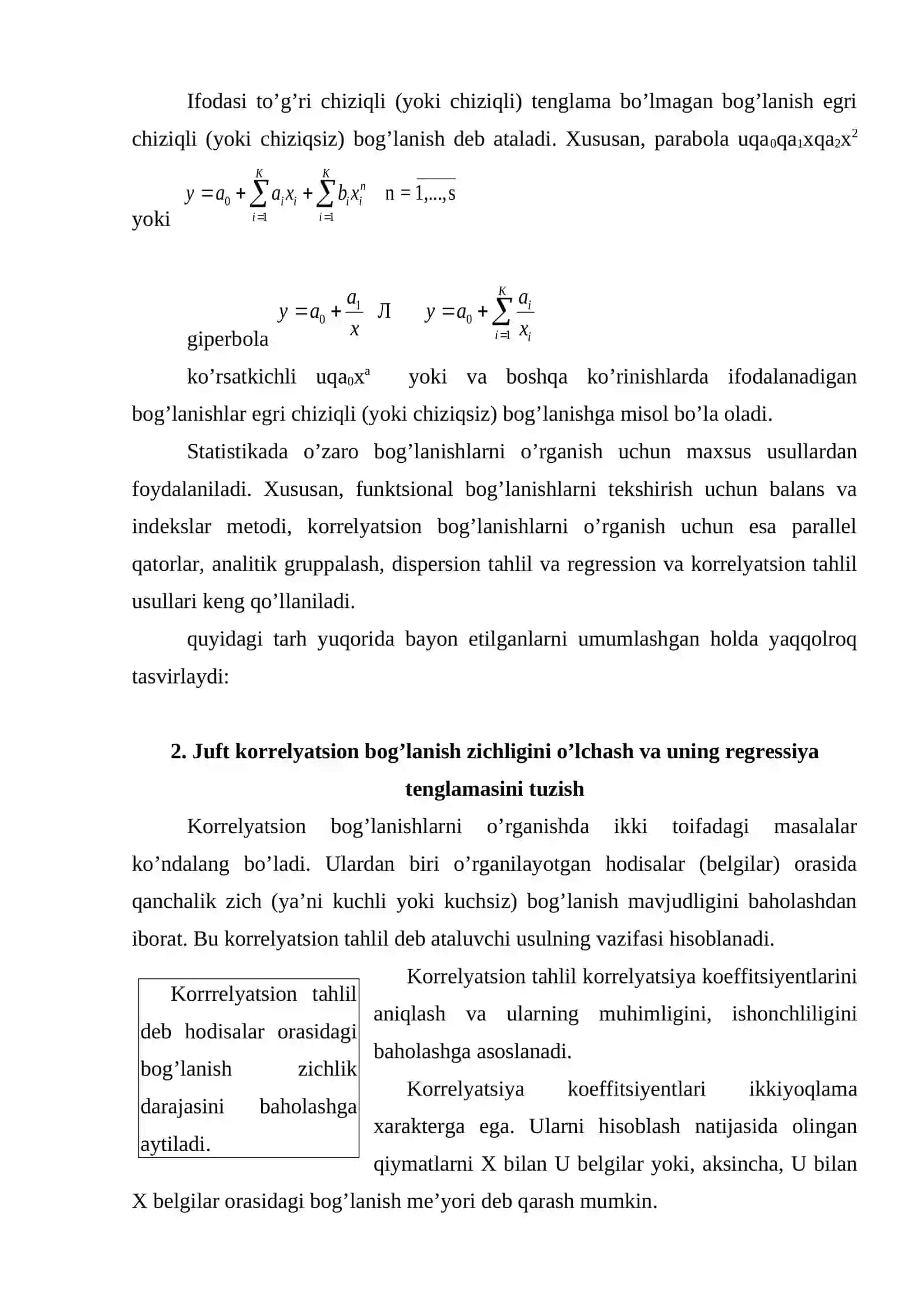 Korrelyatsion - regression tahlil 4