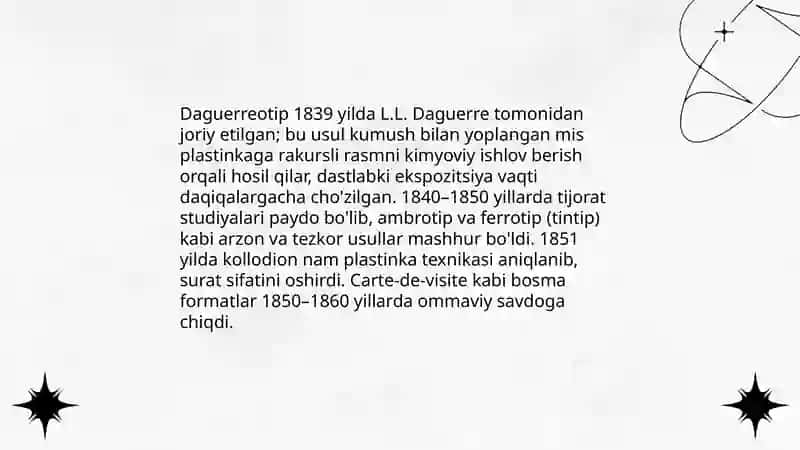 Fatogirafiya tarixi va janirlari 4