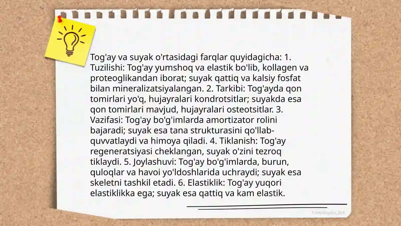 Suyak va tog’ay to’qima 4