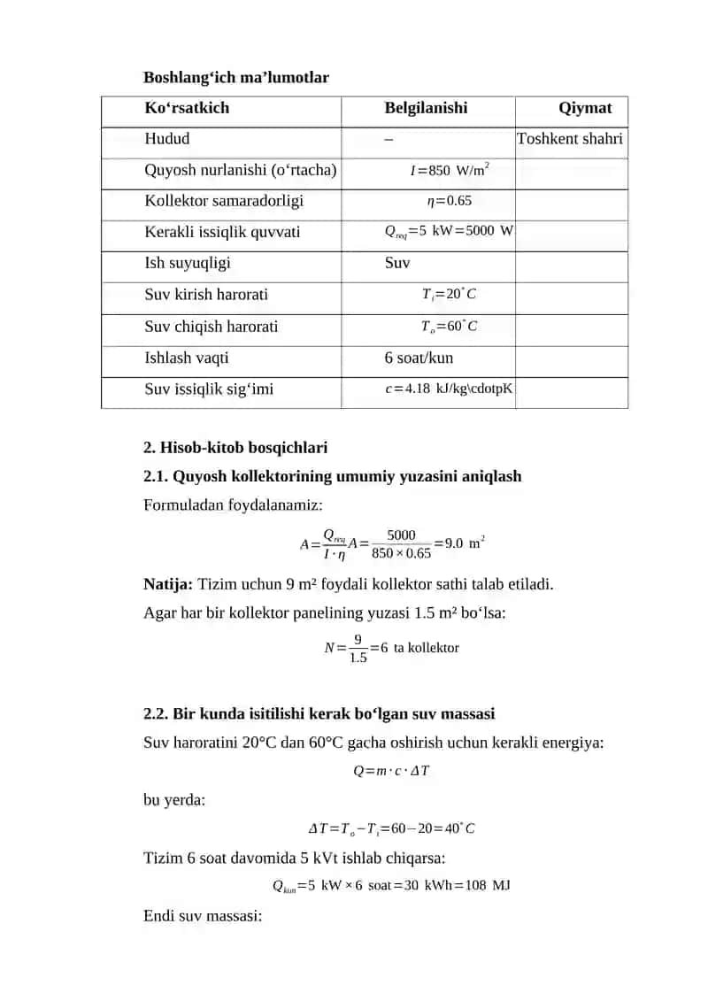 Quyosh energetik tizimlari 4
