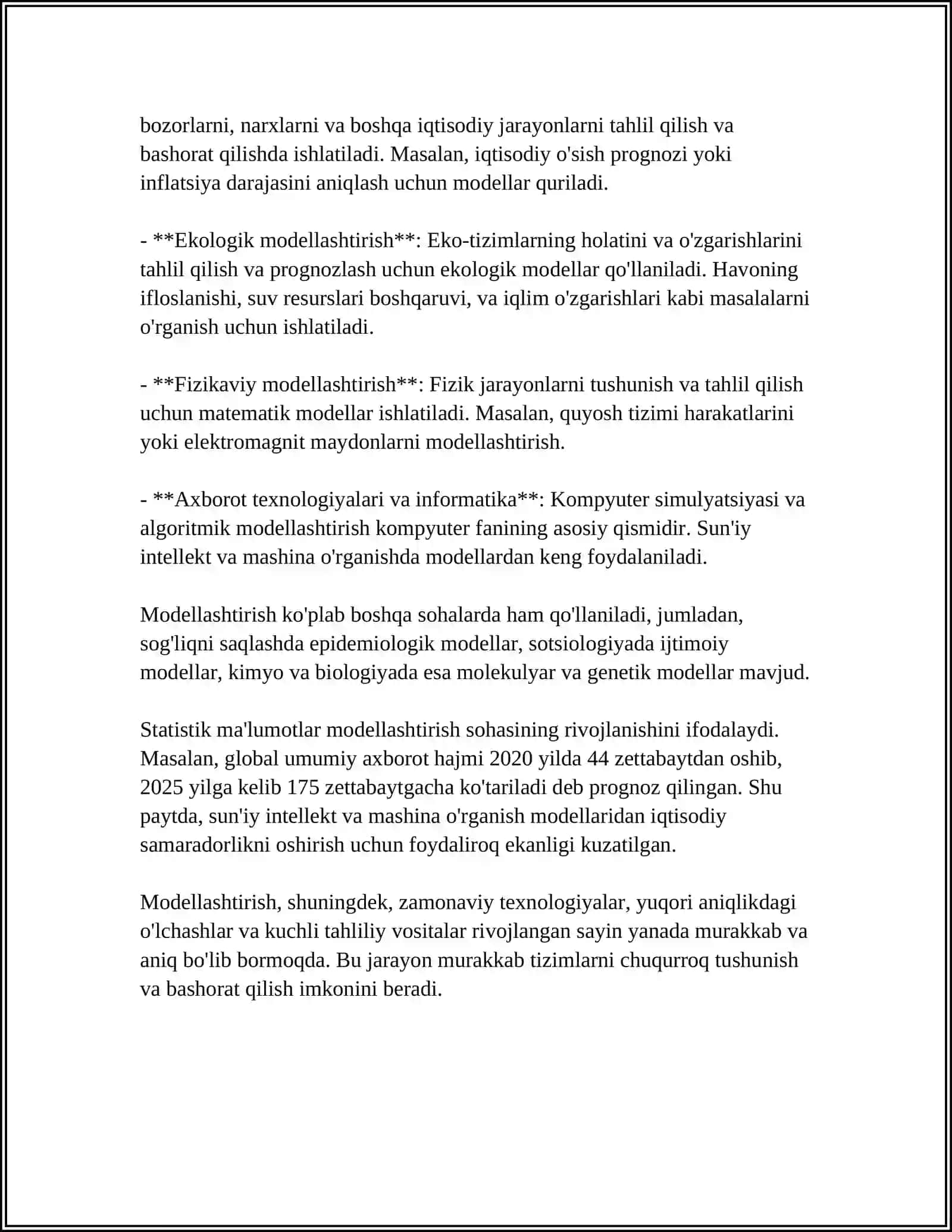 MODELLASHTIRISH TURLARI 4