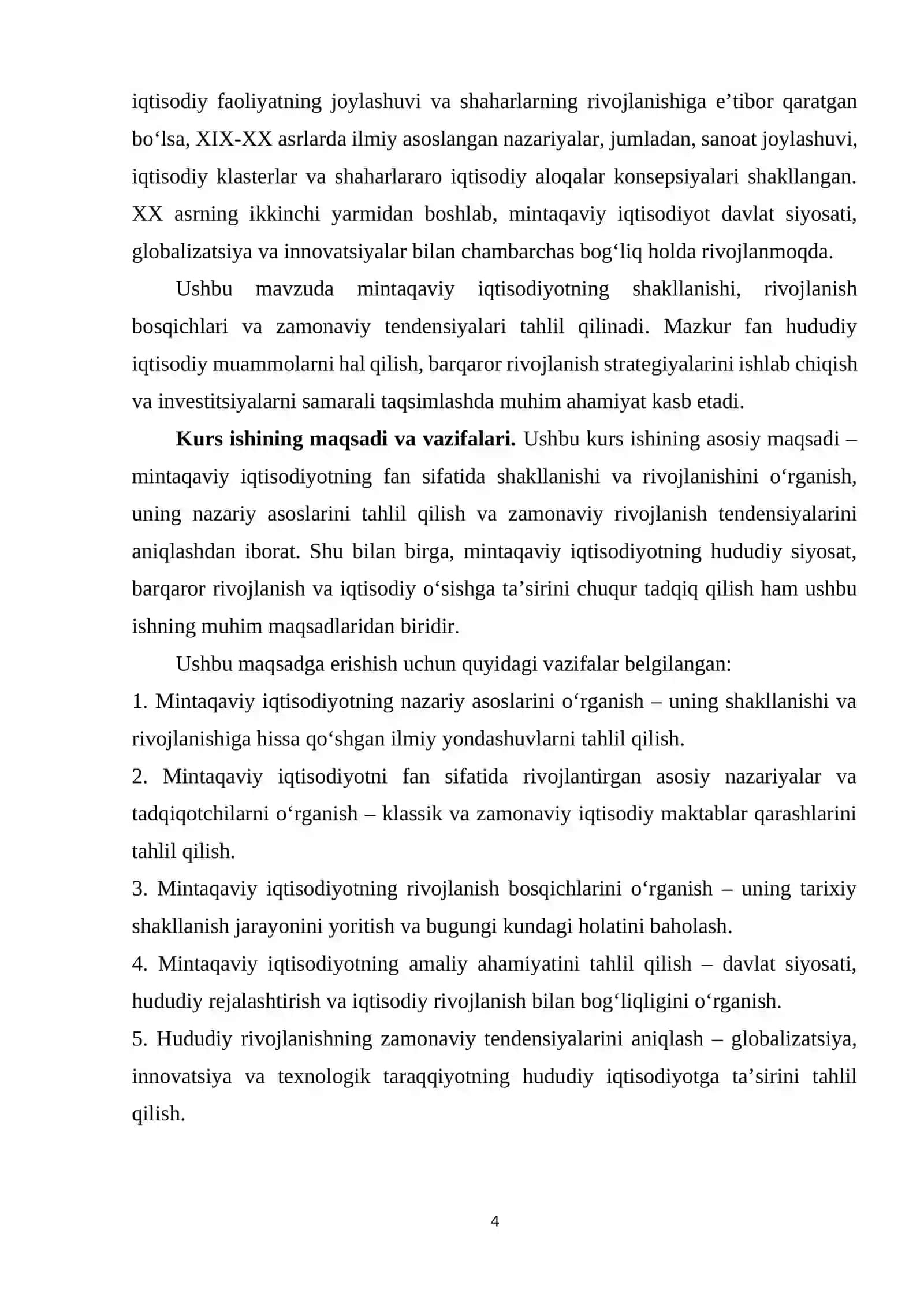 Mintaqaviy iqtisodiyot tarmoqlari 4