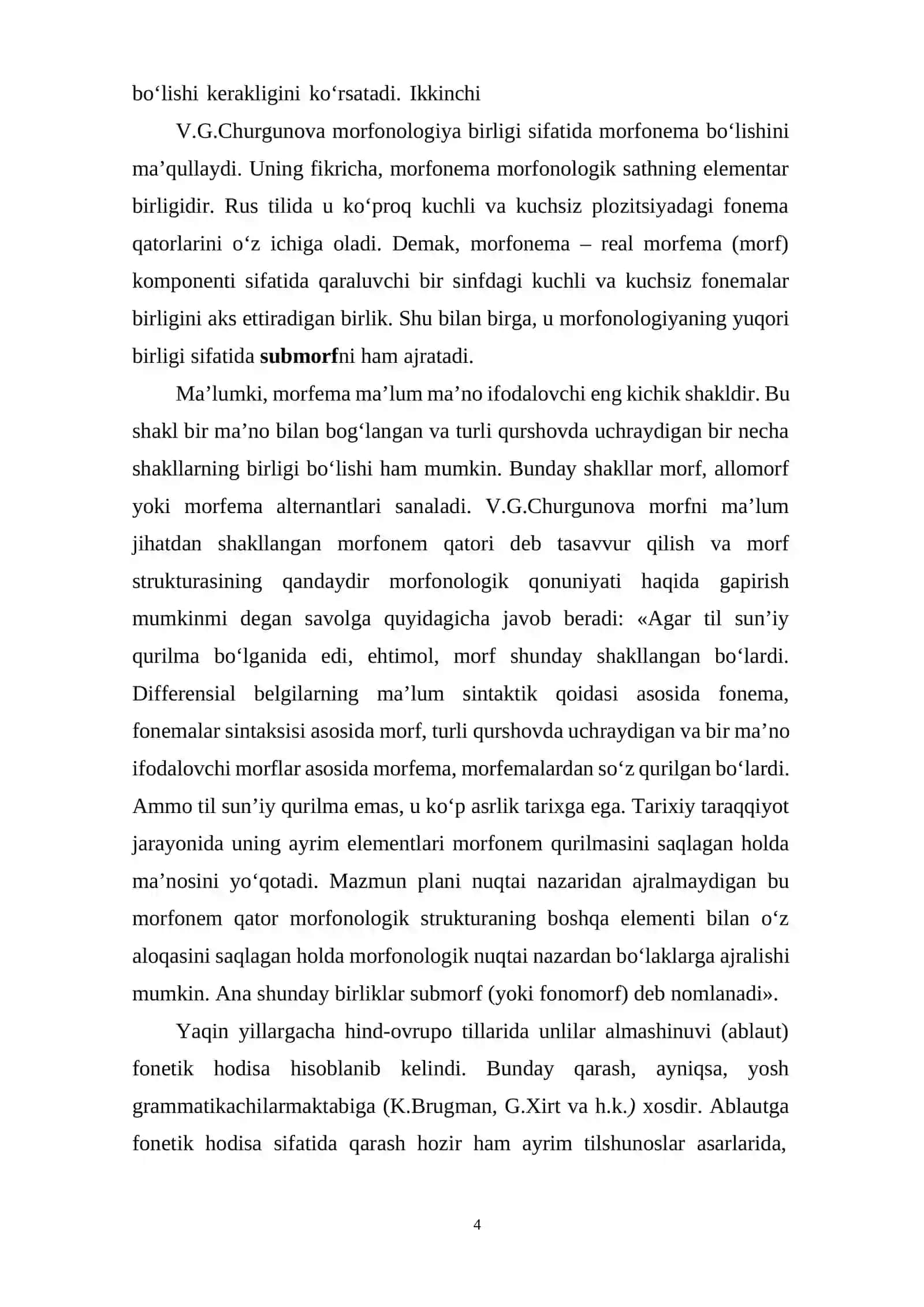 O’zbek tilshunosligida morfema va qo’shimcha munosabatlar 4