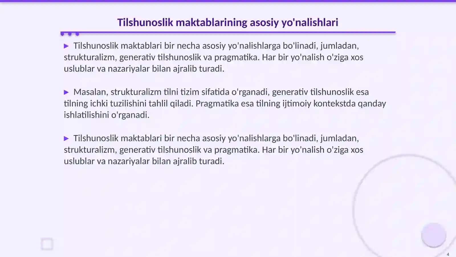 Tilshunoslik maktablari 4