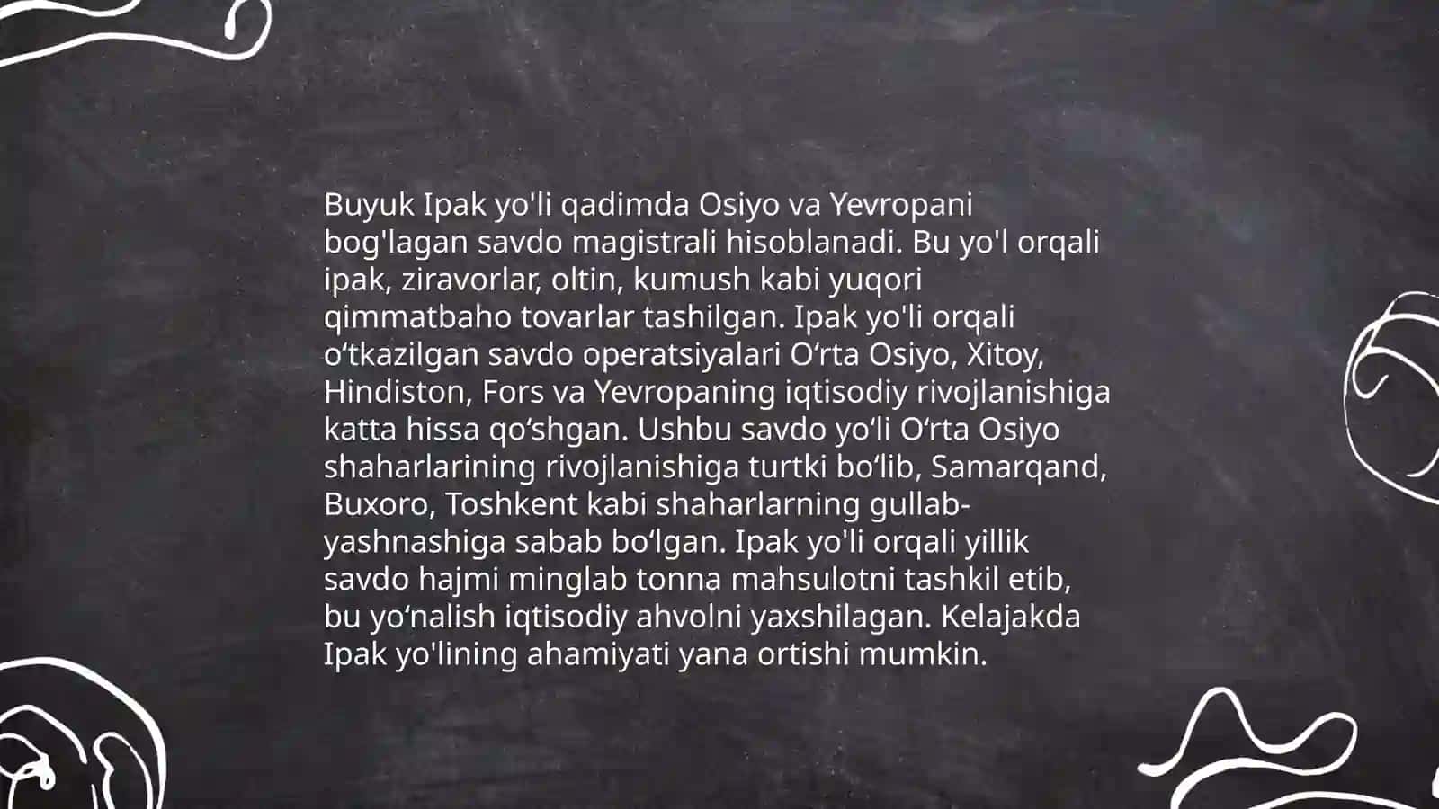 Buyuk Ipak yoʻlining qayta tiklanishi 4