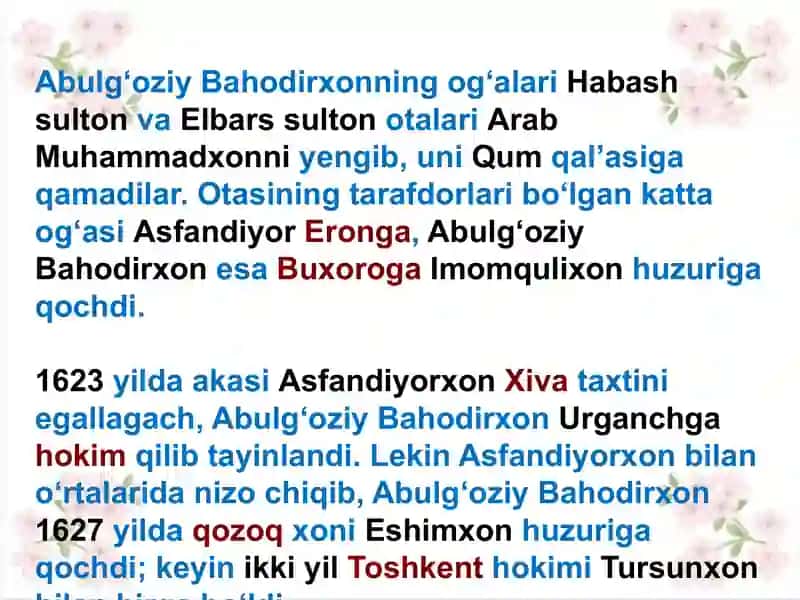 AbulgʻoziyBahodirxon 4