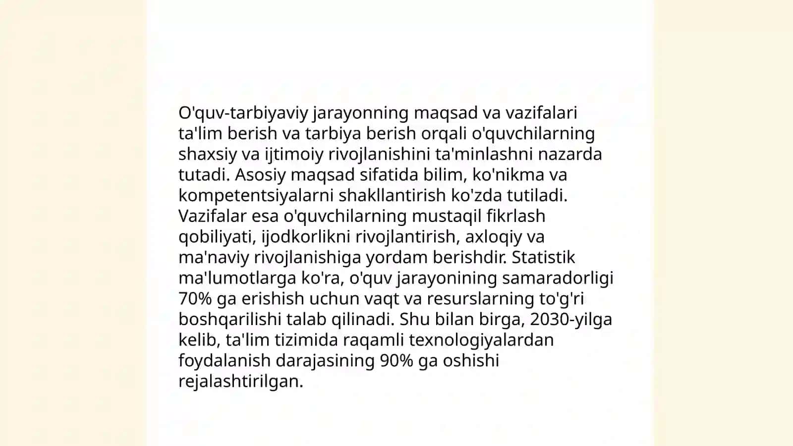 Oliy ta'lim muassasalarida o'quv -tarbiyaviy jarayonni boshqarish asoslari 4