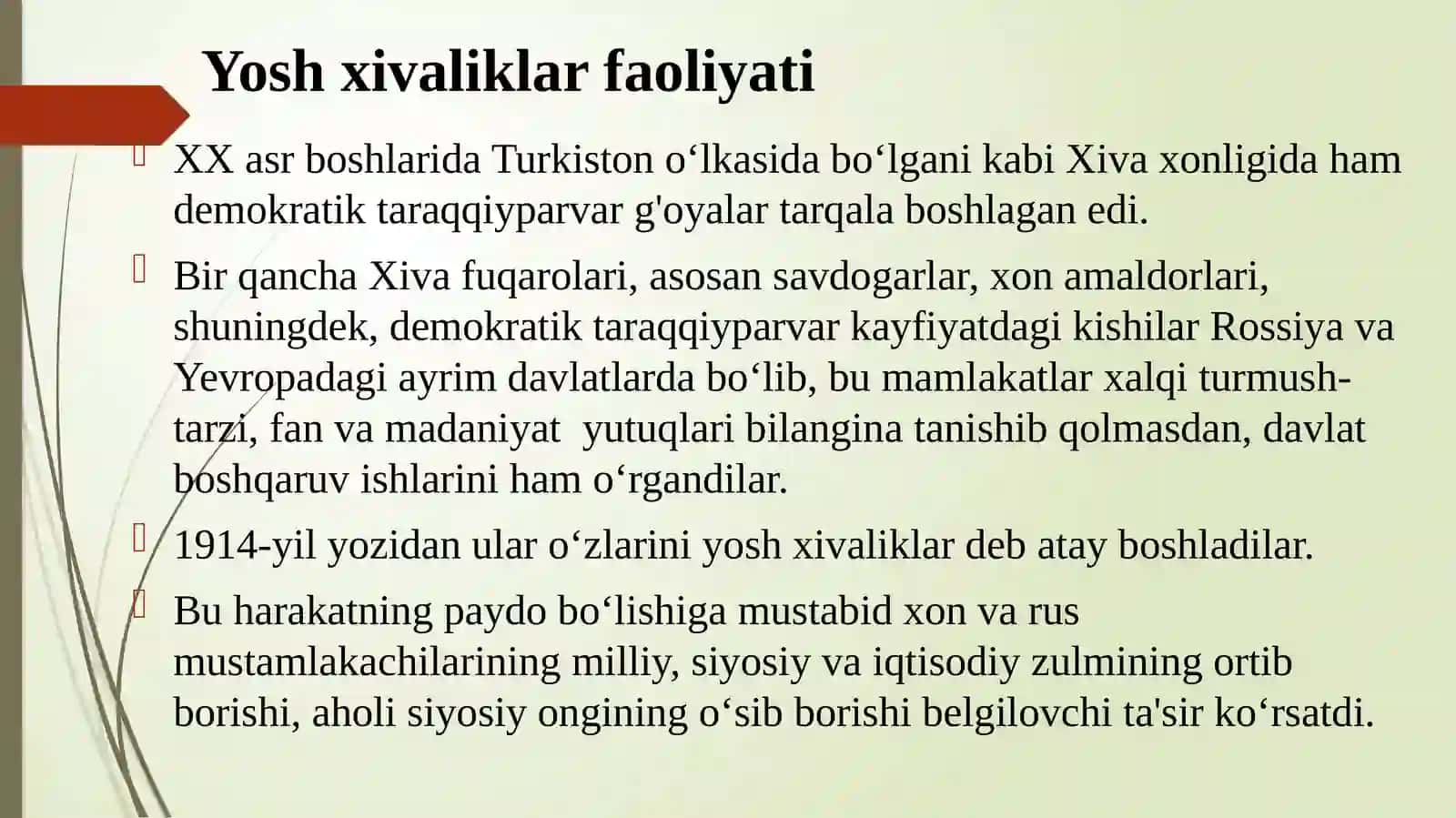 Xorazm Rossiya imperiyasi mustamlakachiligi davrida 4