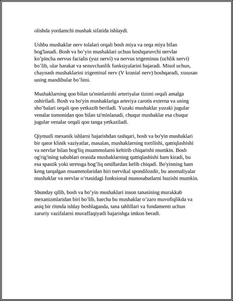 Bosh va boʻyin mushaklari anatomiyasi va fiziologiyasi 4