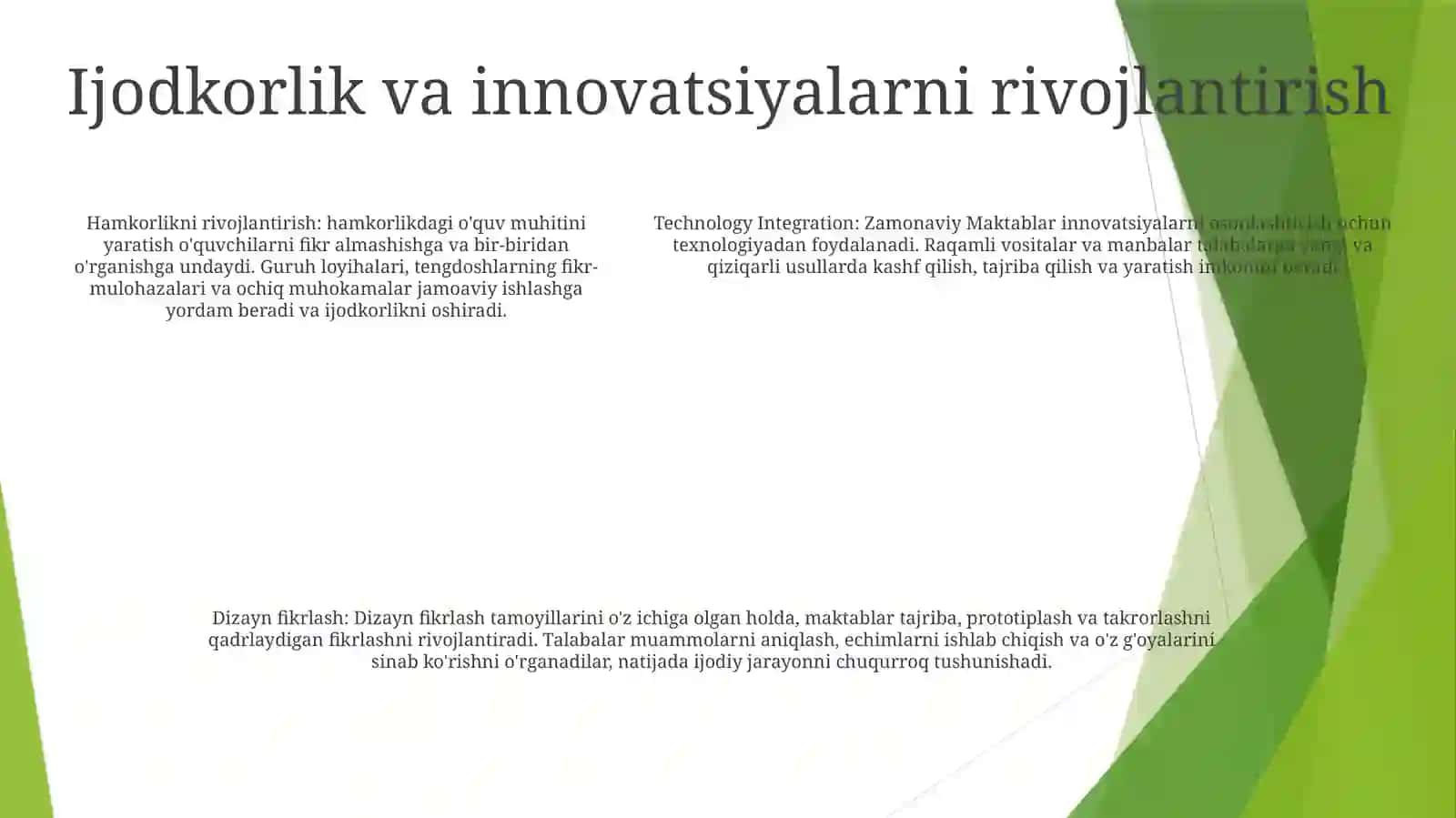 Zamonaviy Maktablar 4