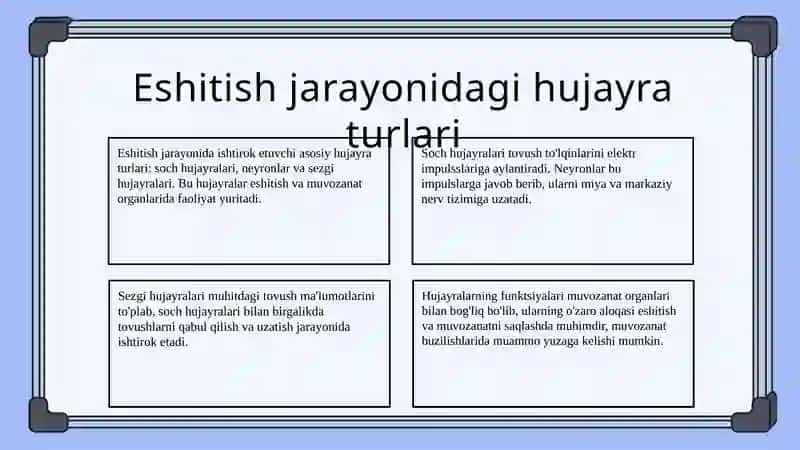 Eshitishning sitologik mexanizmlari 4