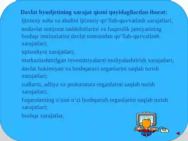 DAVLAT XARAJATLARI XISOBII 4