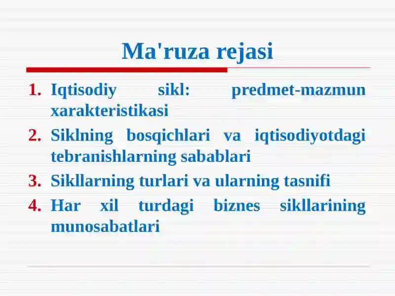 Реал иқтисодий даврлар назарияси 4
