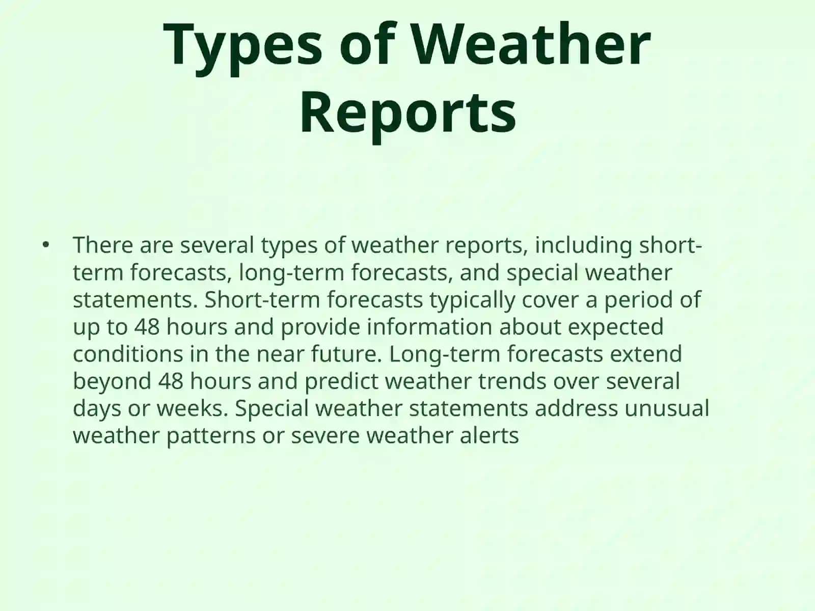 Weather Report System 4