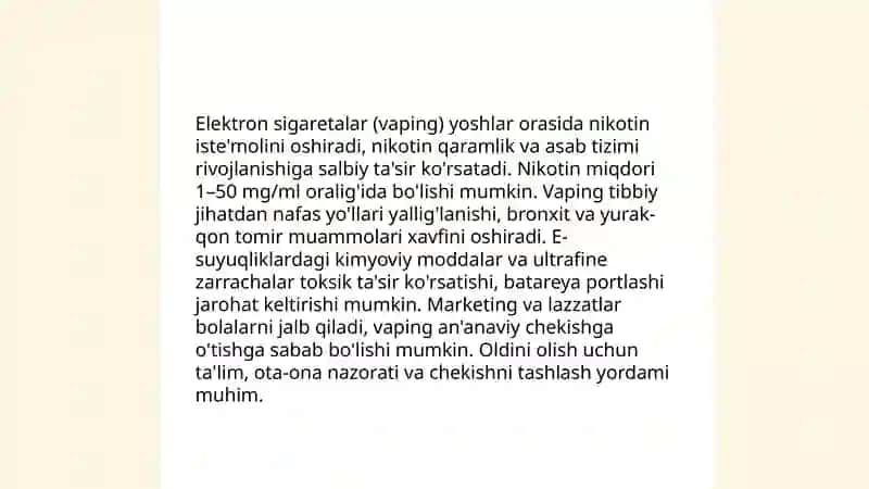 Bolalar orasidagi zararli odatlar 4