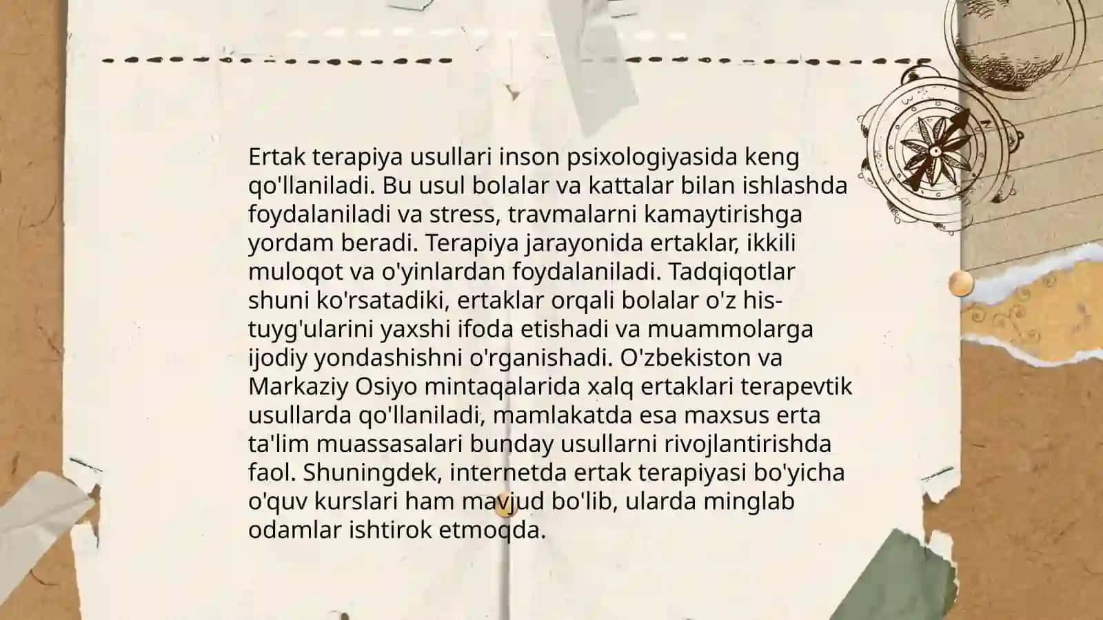 Ertak terapiya orqali bolalarning ruhiy rivojlanishi 4