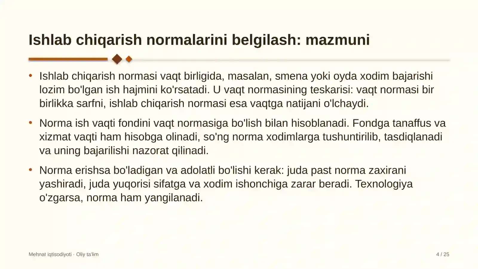 nonvoyxonalarda ishlab chiqarish normalarini belgilash 3493 4