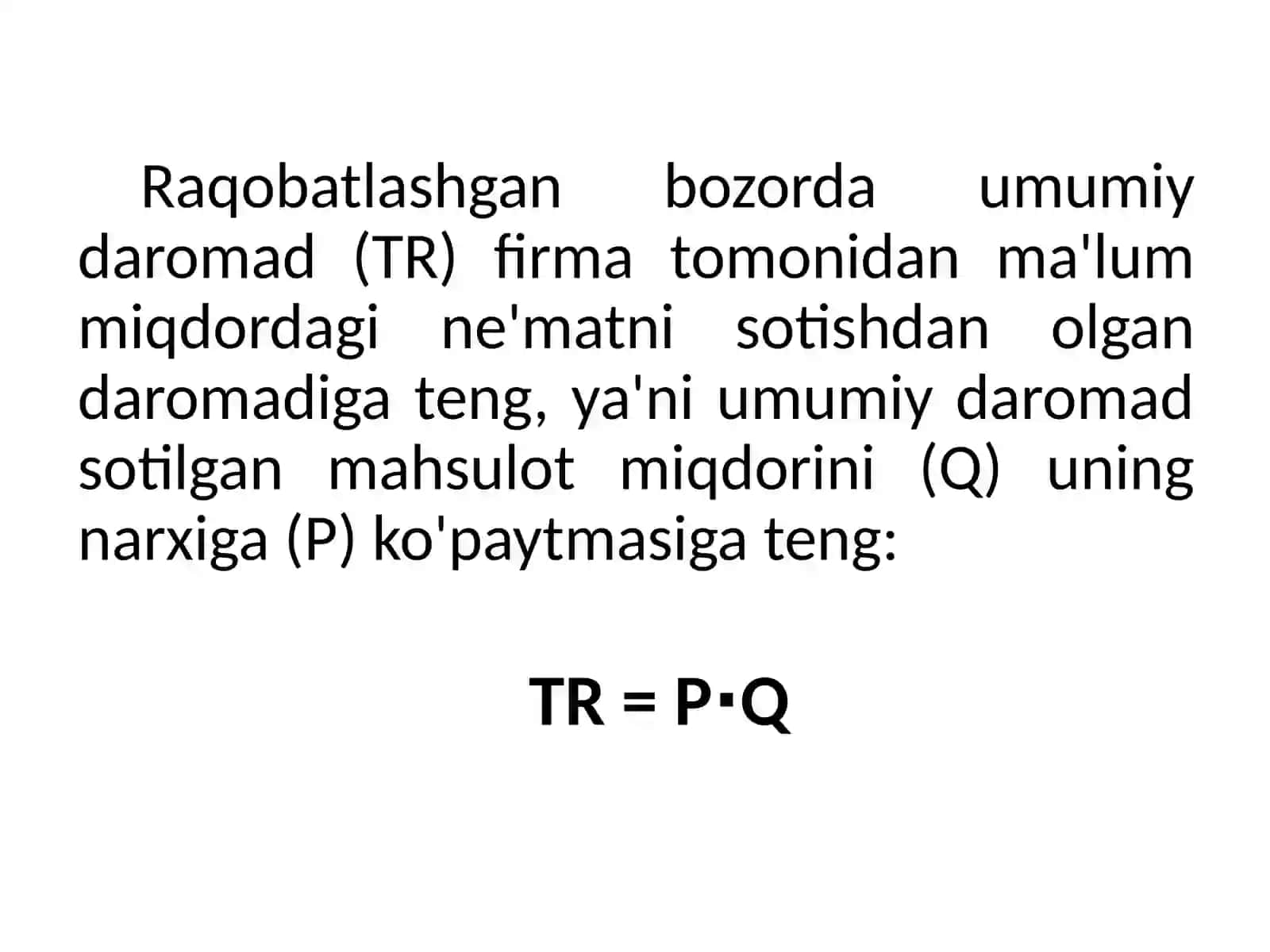 Mukammal raqobatlashgan bozorda 4
