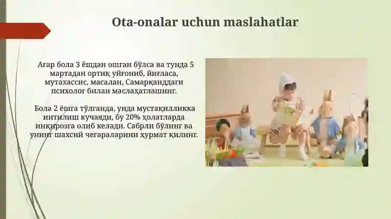 Ilk bolalik davr inqirozi 4