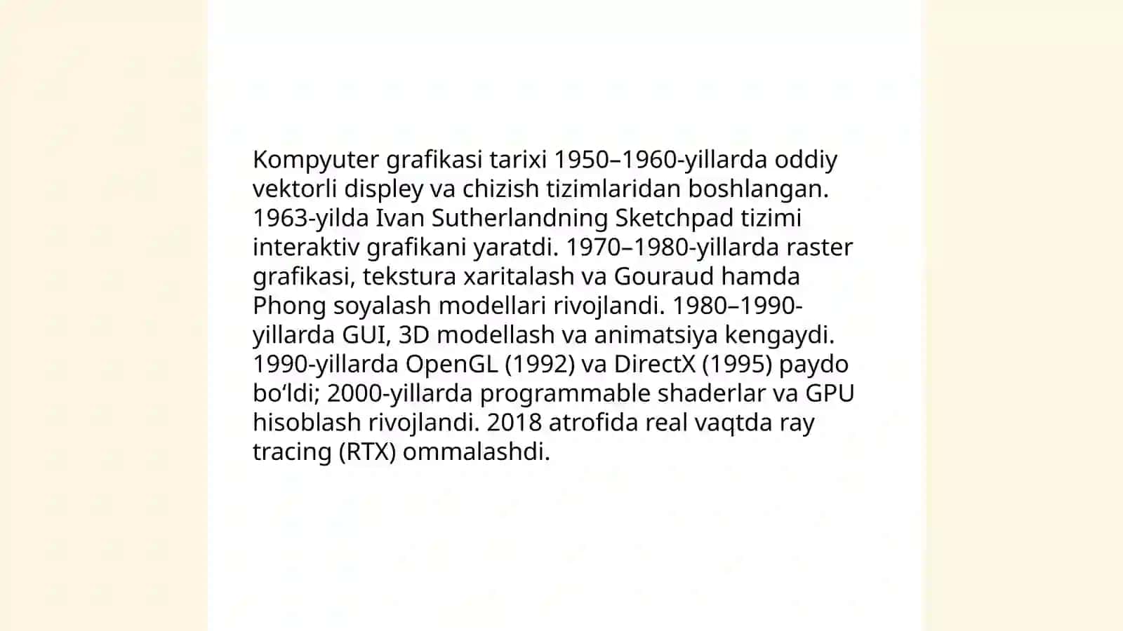 Kompyuter grafikasi tushunchasi va turlari 4