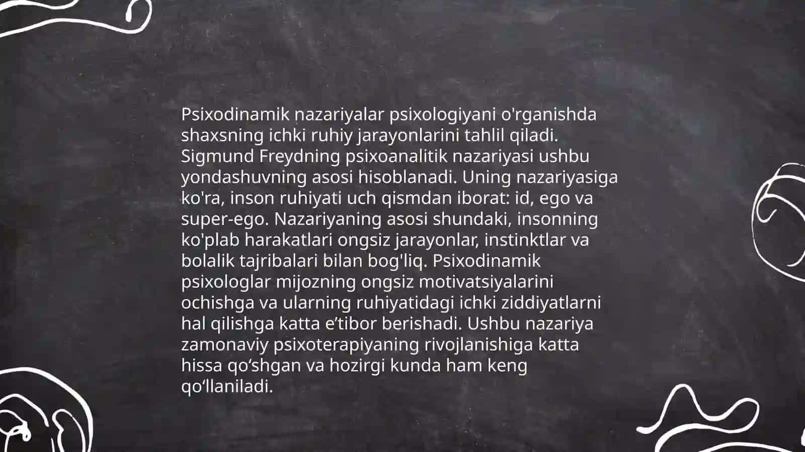 Chet el psixalogiyasida nazariyalari 4