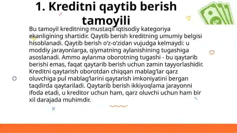 Kreditlash tamoyillari va usullari 4