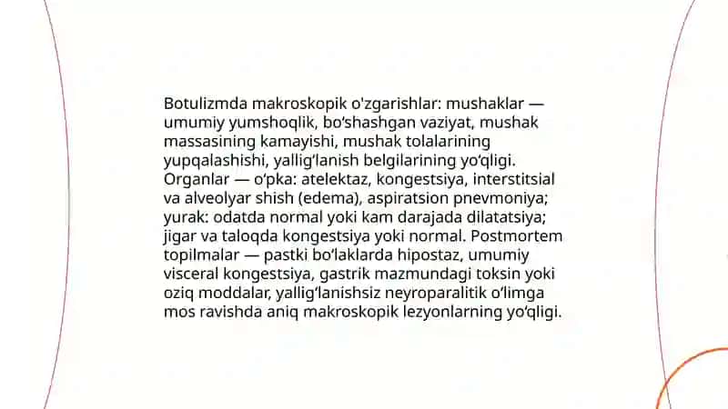 Botulizimning patomarfologiyasi 4