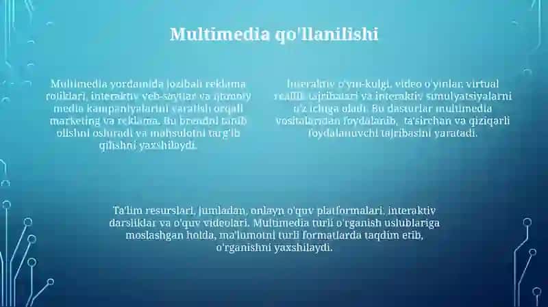 Multimedia texnologiyasi 4