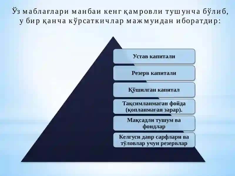 Хусусий Капитал Тўғрисидағи Ҳисобот 4