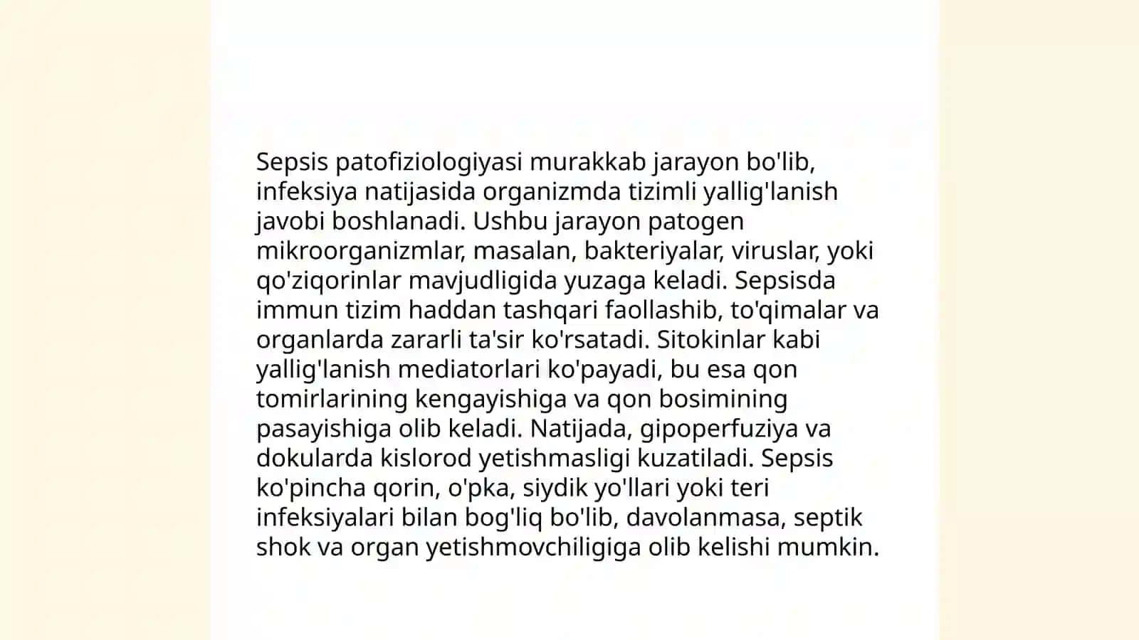 Sepsisning zamonaviy tasnifi 4