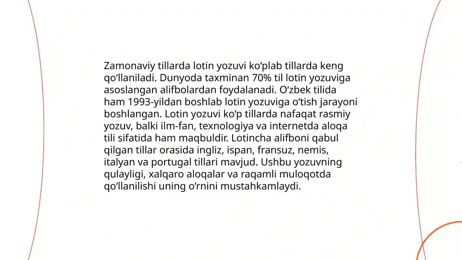 Zamonaviy tillarda lotinshunoslik 4