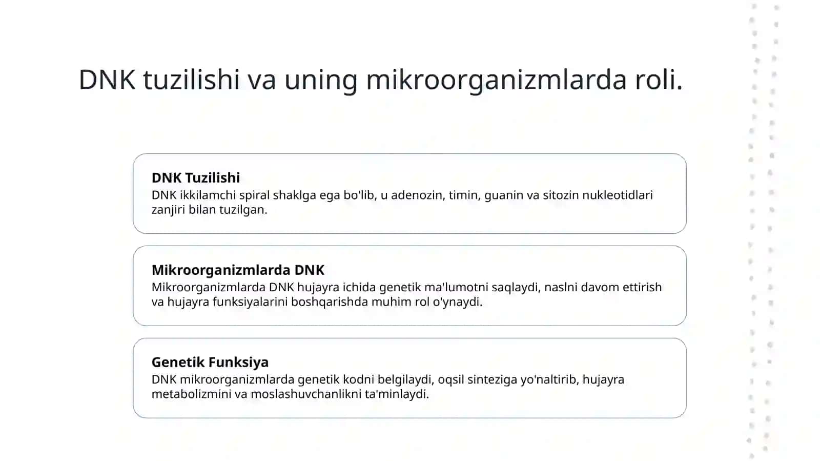 Mikroorganizmlar irsiyati. 4