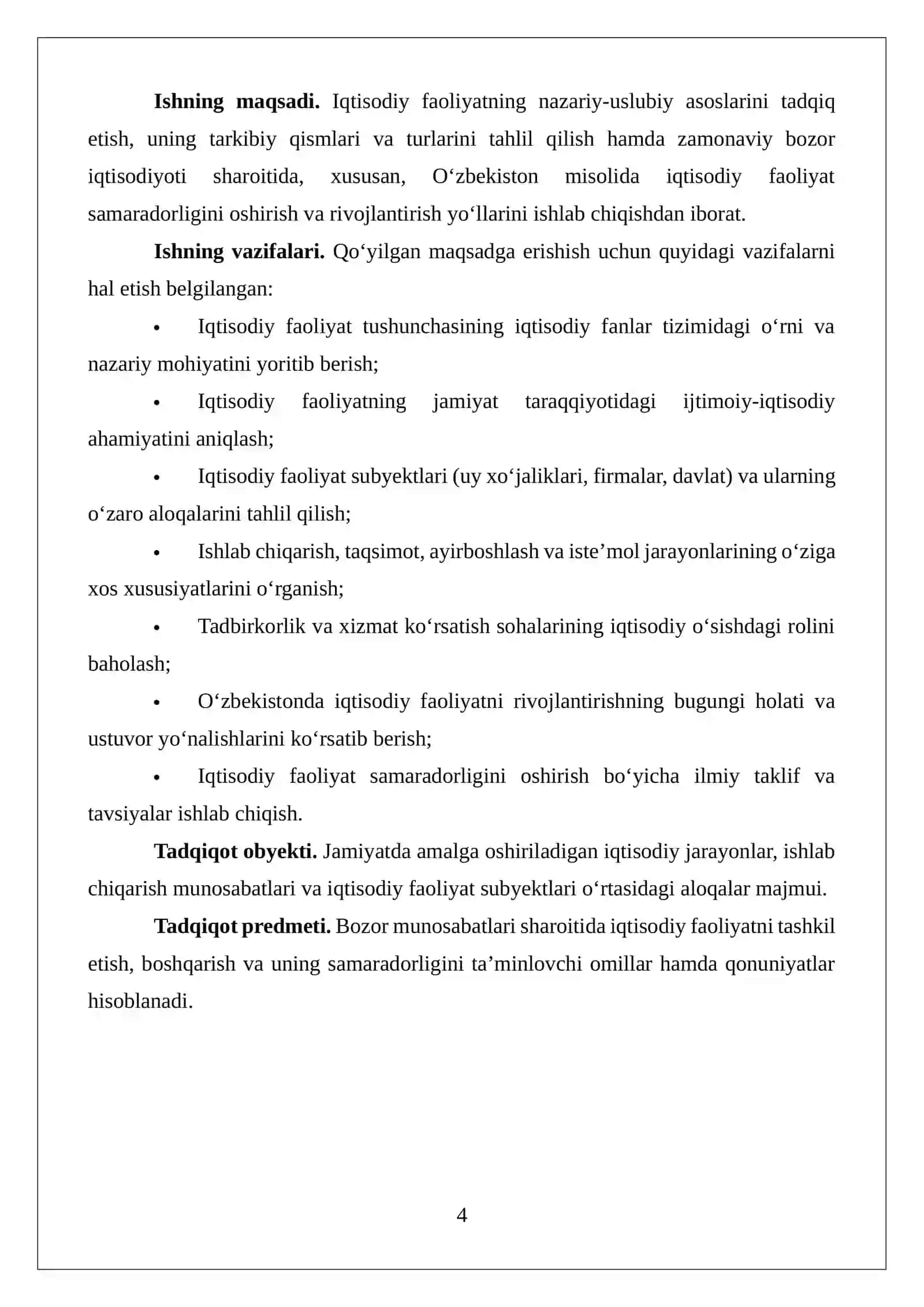 Iqtisodiy faoliyatning nazariy asoslari 4