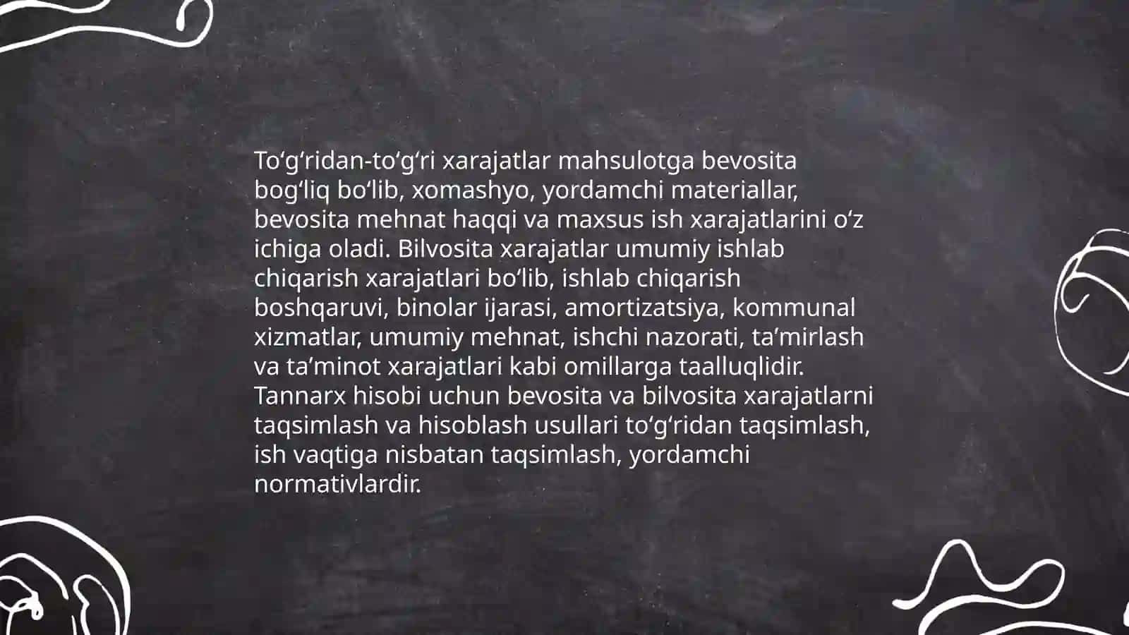 Tannarx harajat hisobi 4