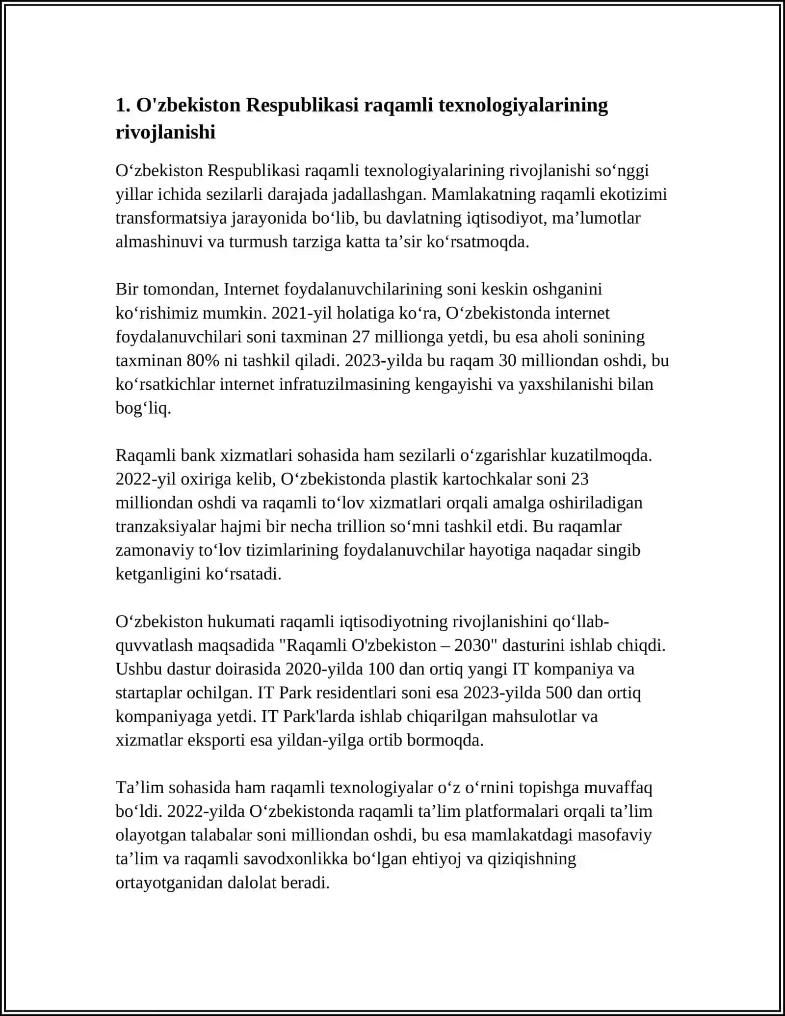 REFERAT/MUSTAQIL ISH 4
