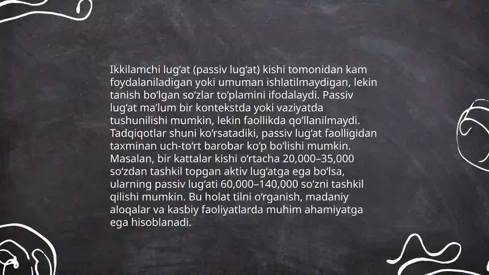 Aktiv lugʻat 4