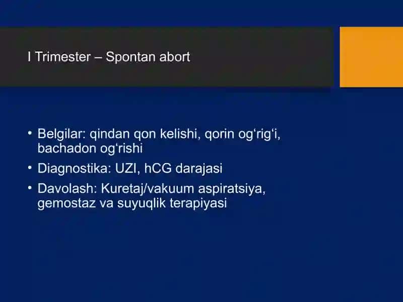Qon ketishlar akusherlikdagi eng xavfli asoratlar 4