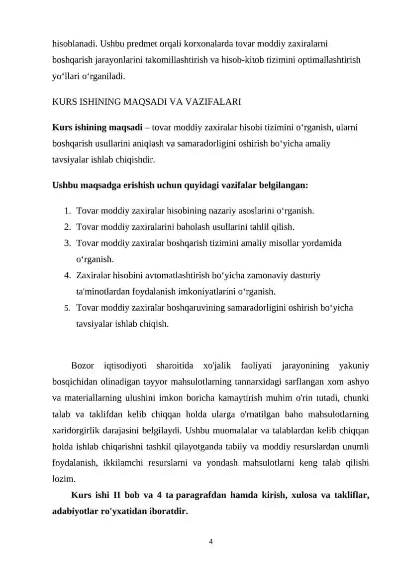 TOVAR MODDIY ZAXIRALAR HISOBI 4