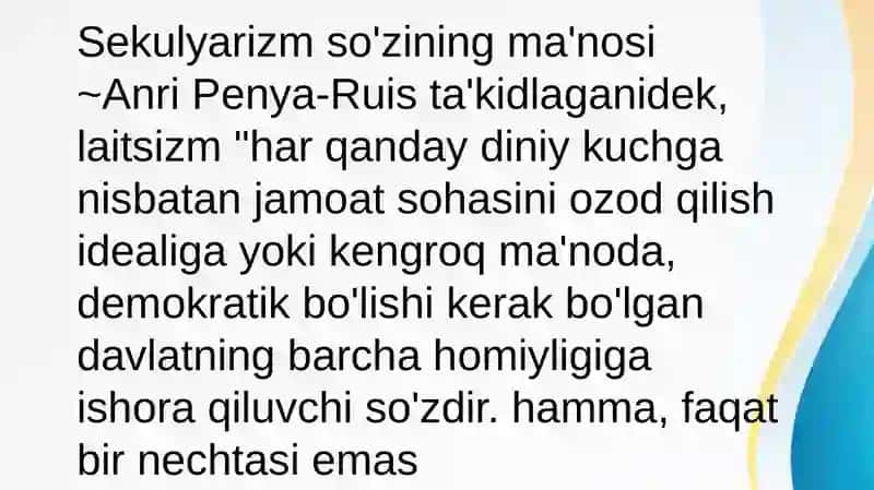 Sekulyarizm va klerikalizm jarayonlari 4