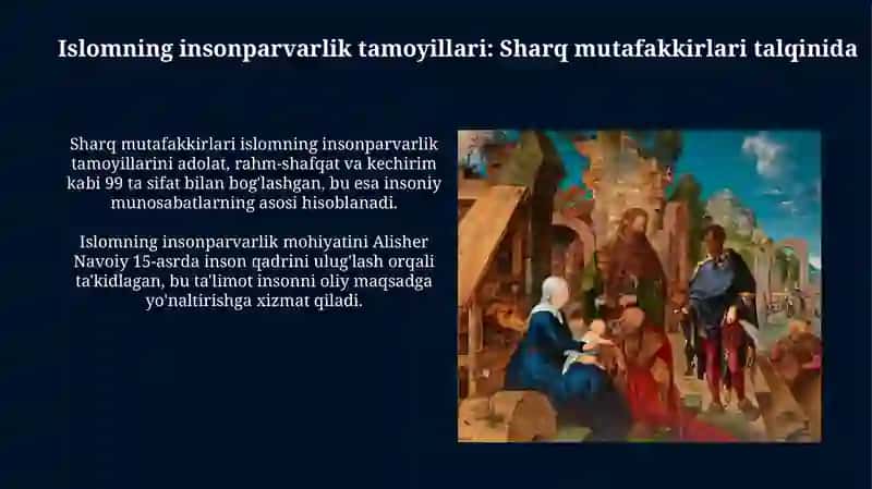 Sharq mutafakkirlarining Islom dinining inson kamolotiga ta'siri haqidagi g'oyalari 4