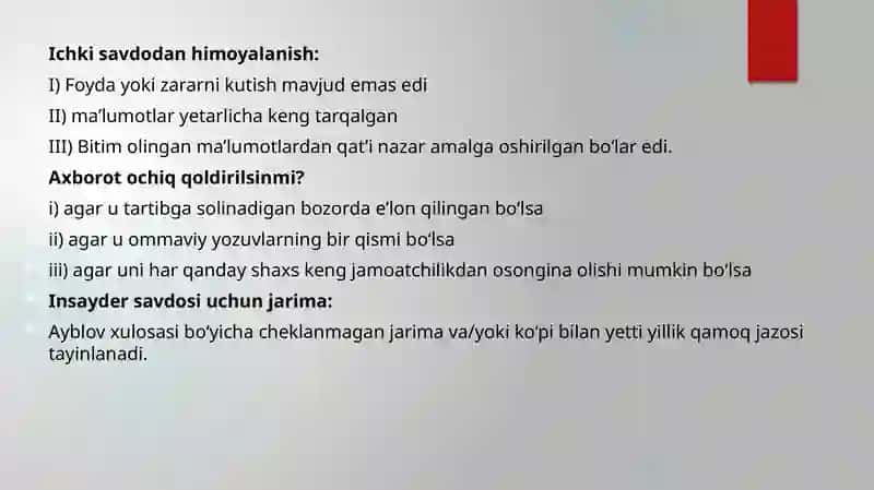 Insayderlik va jinoyat 4