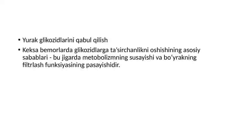 Yurak glikozidlari 4