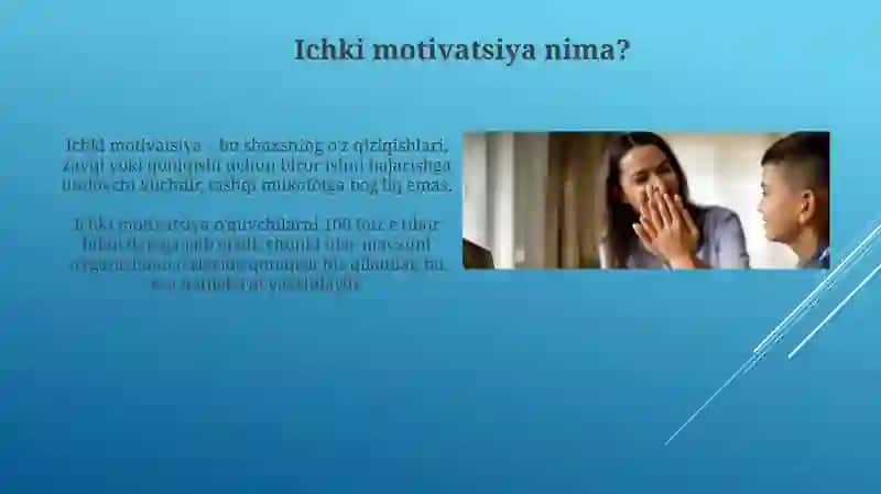 Ichki va tashqi motivatsiyaning samarali usullari 4